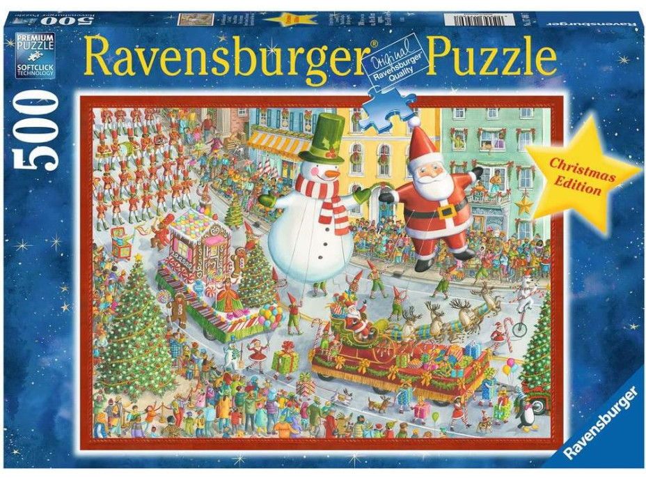 RAVENSBURGER Puzzle Přichází Vánoce 500 dílků