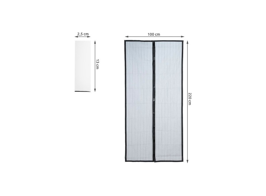 Magnetická síť proti hmyzu 100x220 cm