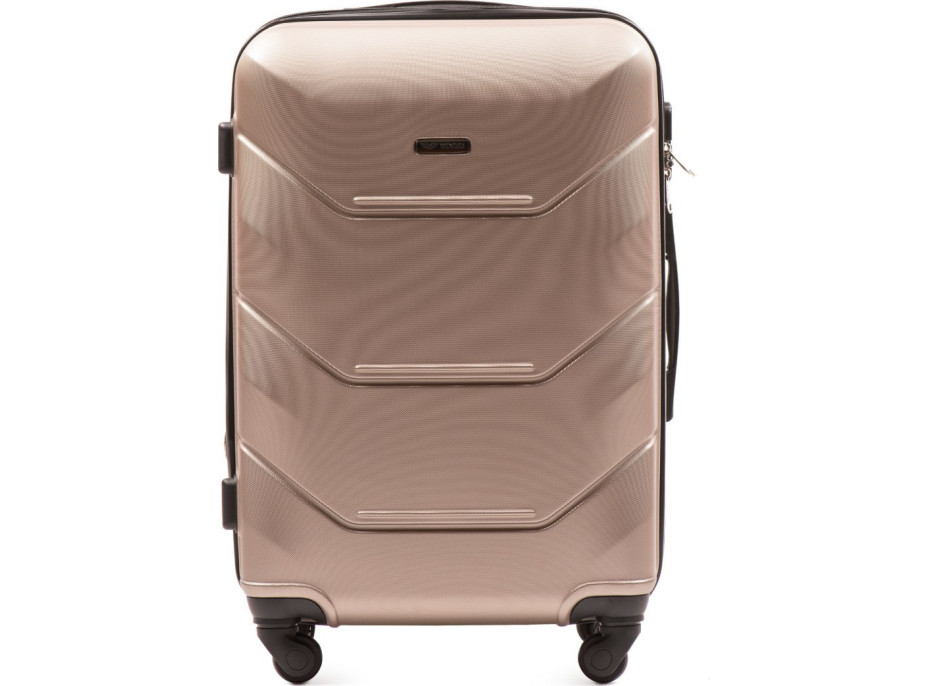 Moderní cestovní kufr PAVO - vel. M - champagne béžový