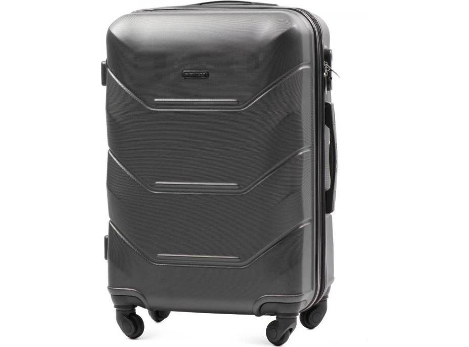 Moderní cestovní kufr PAVO - vel. M - tmavě šedý