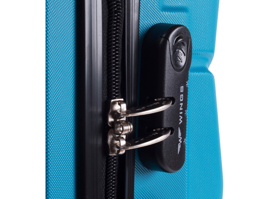 Moderní cestovní kufry PAVO - set S+M+L - tmavě šedé