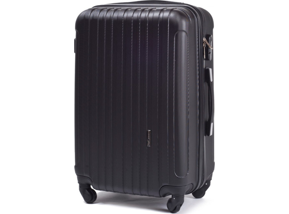 Moderní cestovní kufr FLAMENGO - vel. M - černý