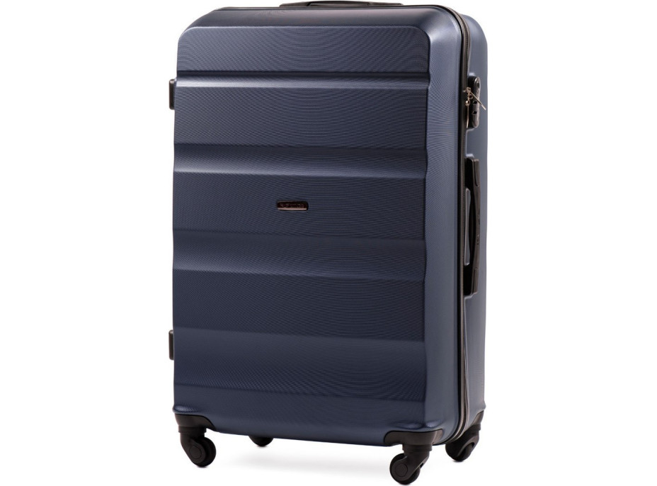 Moderní cestovní kufr WALL - vel. L - tmavě modrý