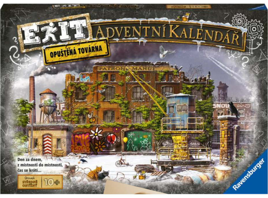 RAVENSBURGER EXIT Úniková hra - Adventní kalendář: Opuštěná továrna