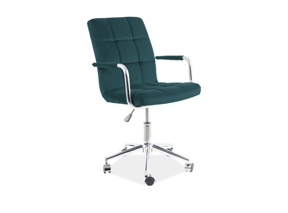 Kancelářská židle SIPLE - velvet - smaragdově zelená