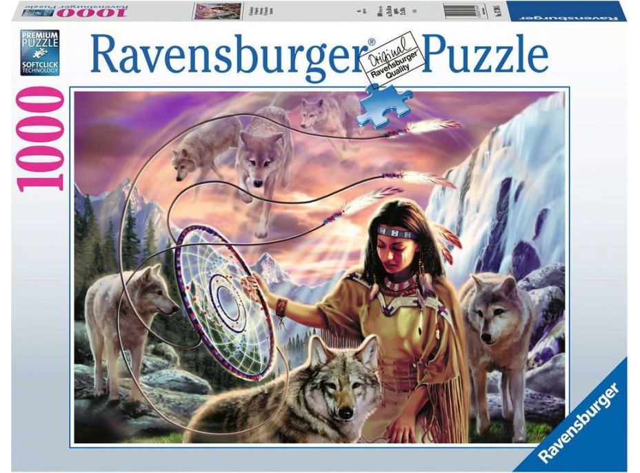 RAVENSBURGER Puzzle Indiánský lapač snů 1000 dílků