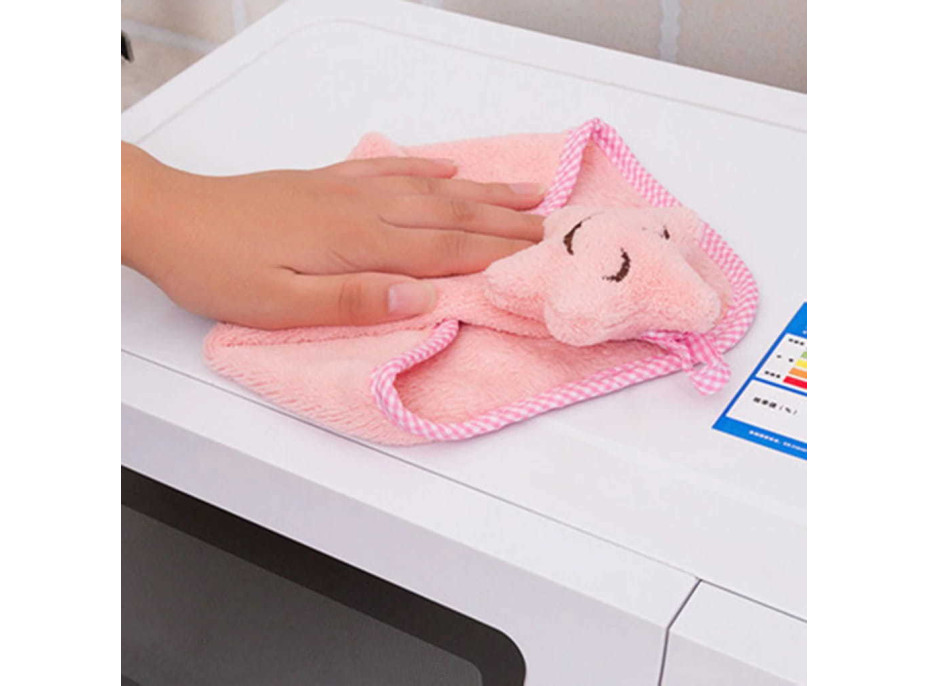 Dětský ručník PICCOLO Hvězdička 30x30 cm - fuchsiový