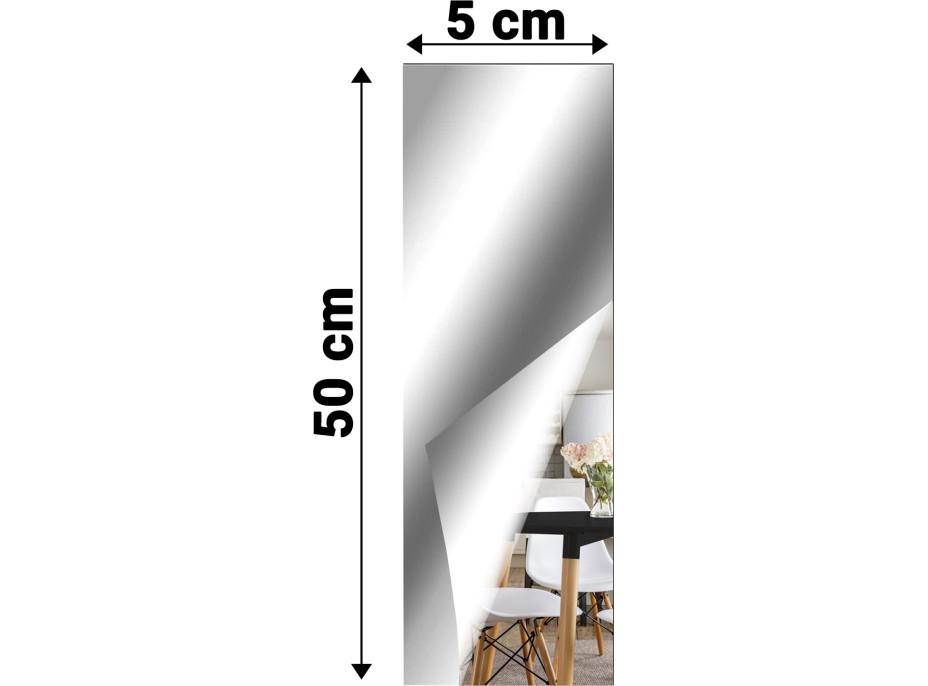 Dekorativní akrylové zrcadlo OBLONG 50 cm - sada 10 ks