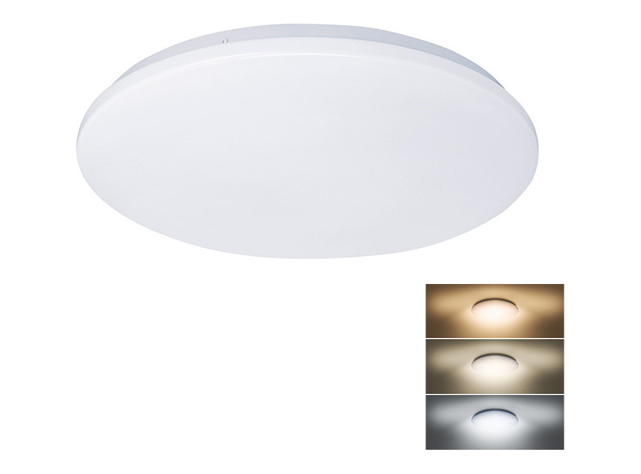 LED stropní světlo Plain, 3CCT, 24W, 1920lm