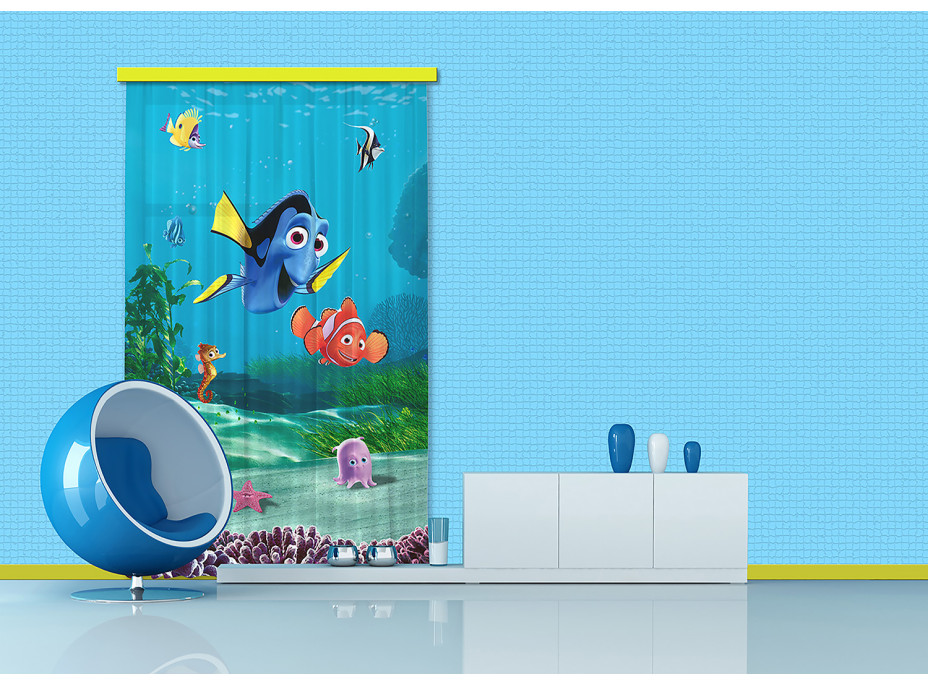 Dětský závěs DISNEY - Nemo a Dory - 140x245 cm