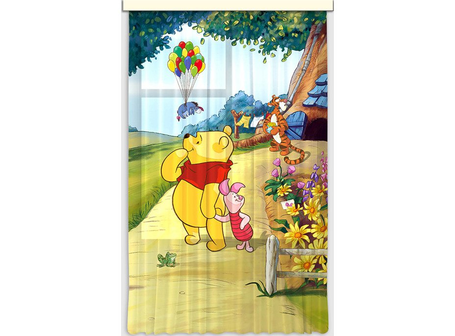 Dětský závěs DISNEY - Medvídek PÚ s kamarády - 140x245 cm