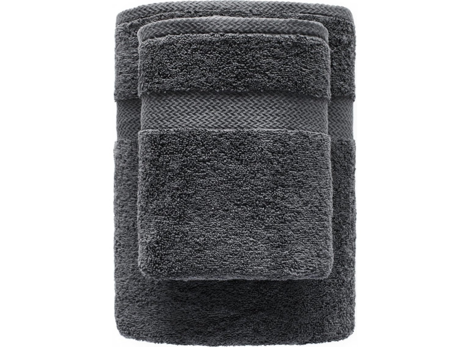 Bavlněný ručník PHASE - 70x140 cm - 550g/m2 - grafitově šedý
