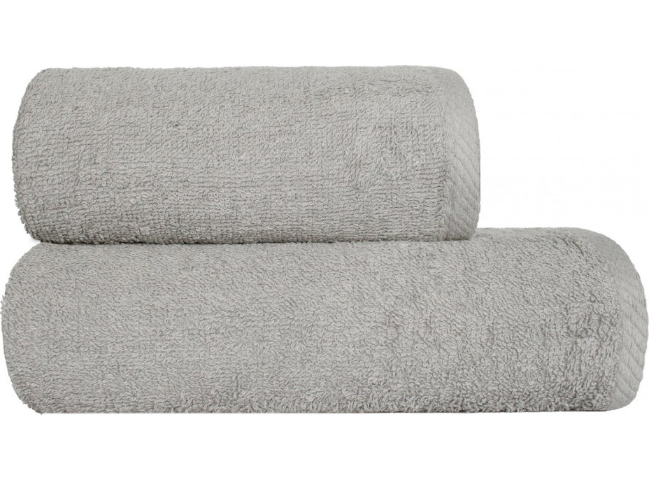 Bavlněný ručník IRENA - 70x140 cm - 500g/m2 - stříbrný