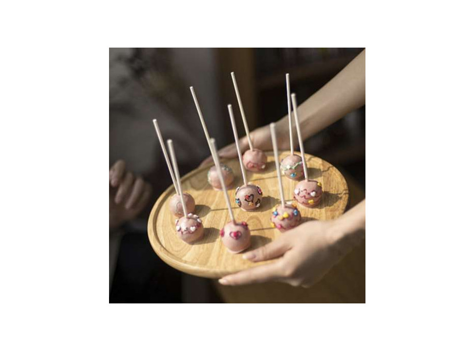 Silikonová forma na pečení cakepops + 20 špejlí