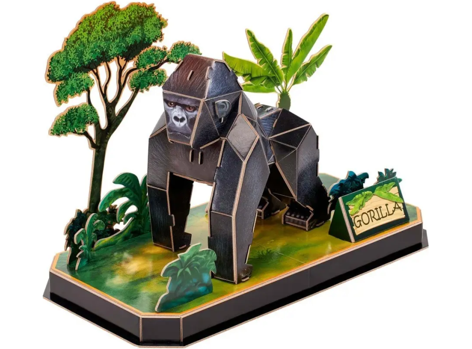 CUBICFUN 3D puzzle Gorila 34 dílků