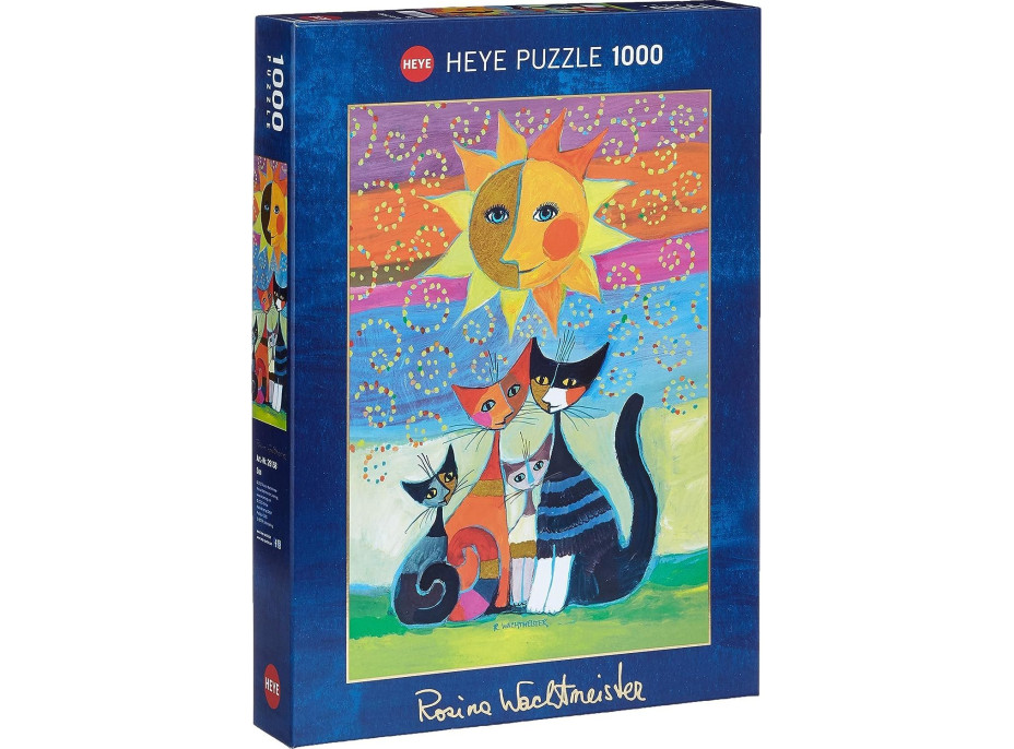 HEYE Metalické puzzle Slunce 1000 dílků