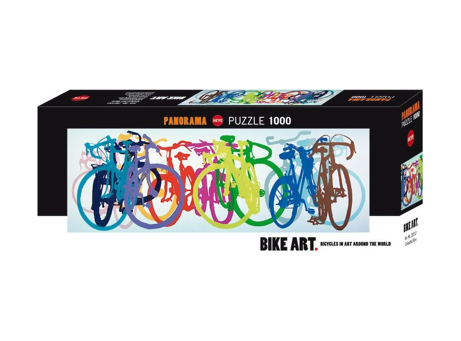 HEYE Panoramatické puzzle Bike Art: Barevná řada 1000 dílků