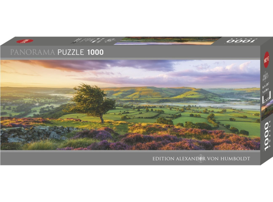 HEYE Panoramatické puzzle Purpurový rozkvět 1000 dílků