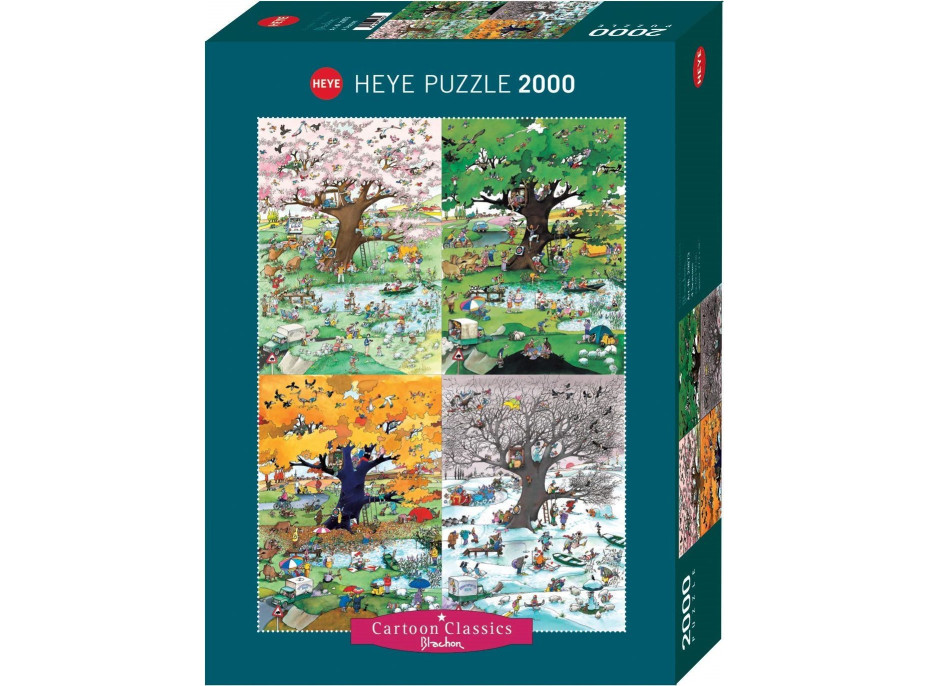 HEYE Puzzle Cartoon Classics: Čtyři roční období 2000 dílků