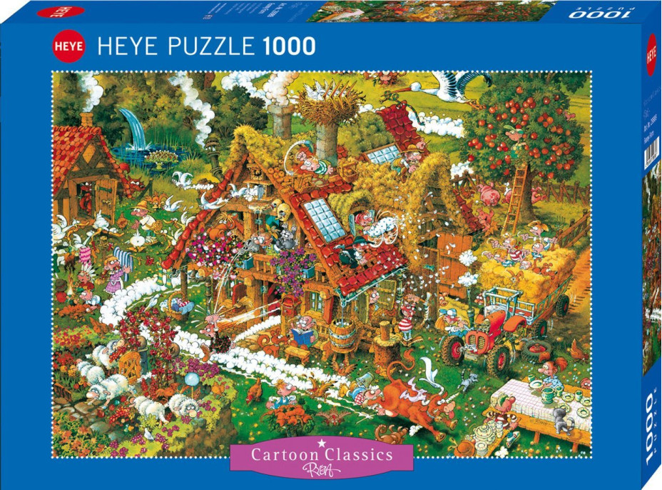 HEYE Puzzle Cartoon Classics: Veselá farma 1000 dílků