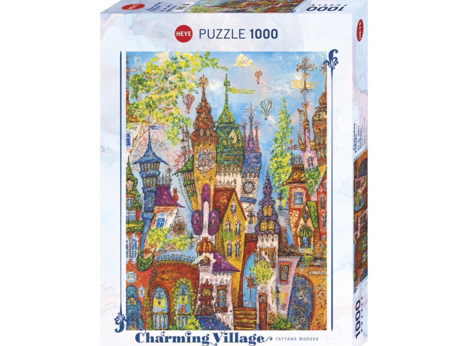 HEYE Puzzle Charming Village: Červené oblouky 1000 dílků