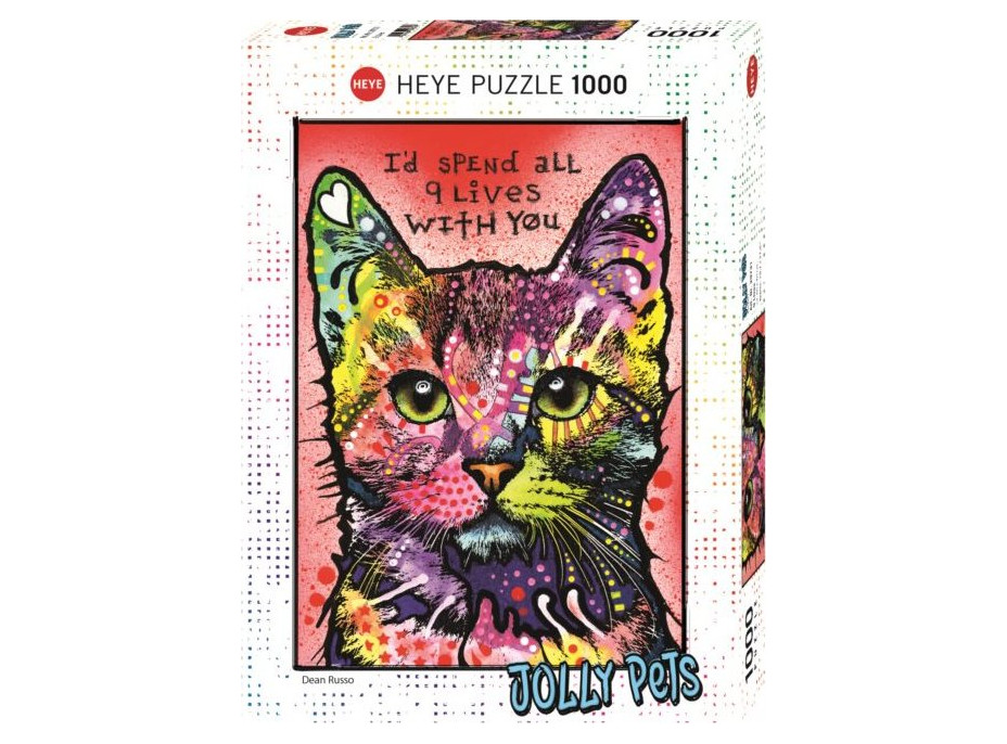 HEYE Puzzle Jolly Pets: Devět životů 1000 dílků