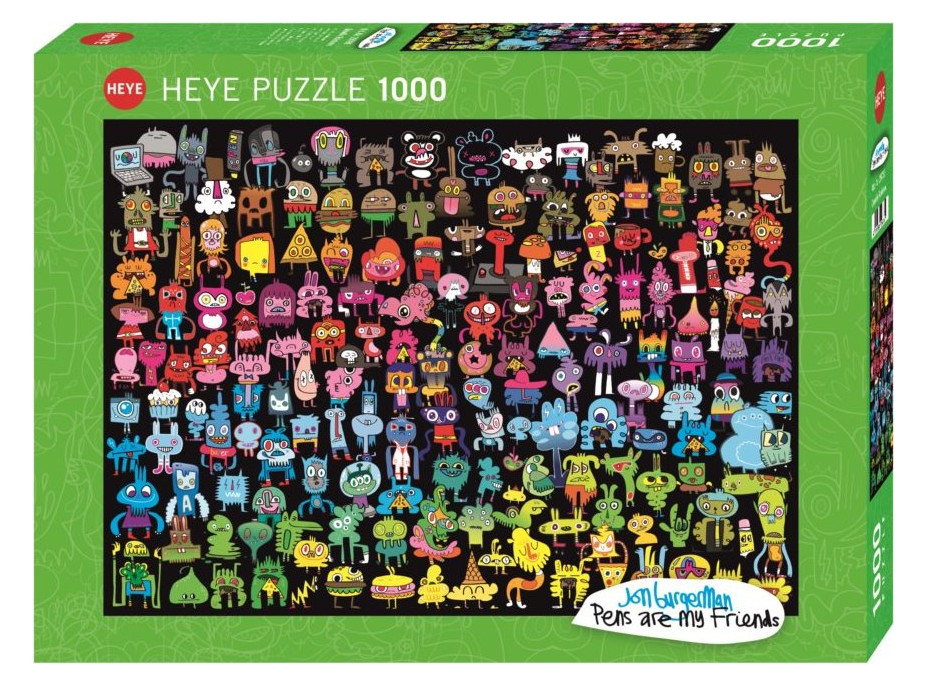 HEYE Puzzle Doodle Rainbow 1000 dílků