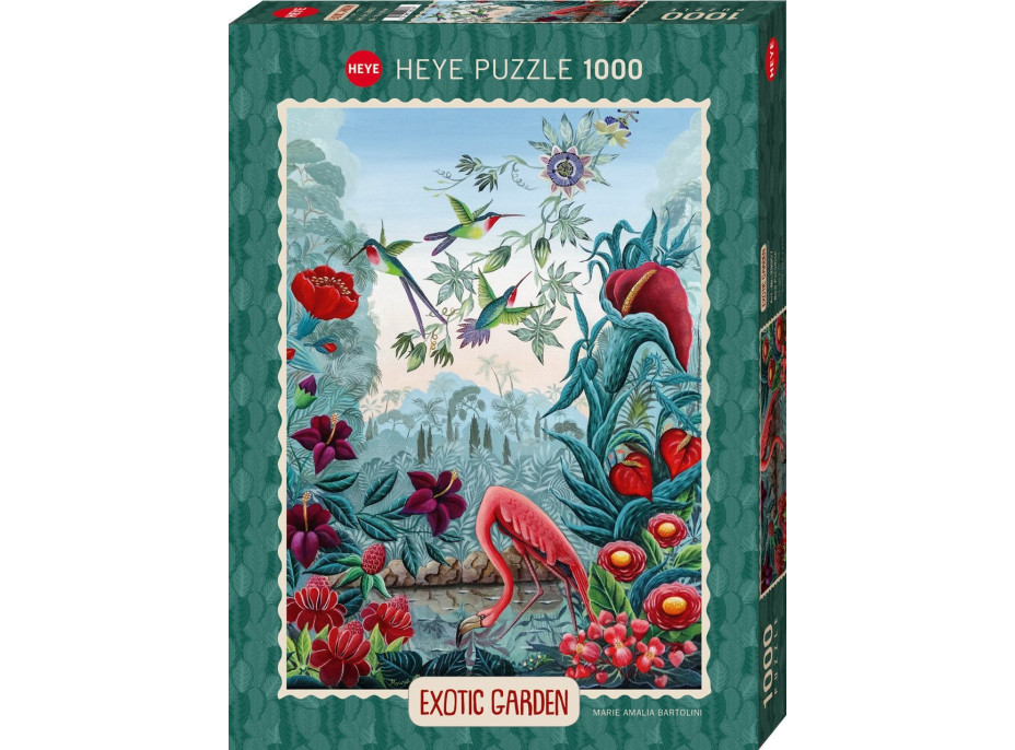 HEYE Puzzle Exotic garden: Ptačí ráj 1000 dílků