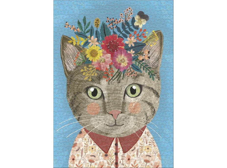 HEYE Puzzle Floral Friends: Krásná kočička 1000 dílků