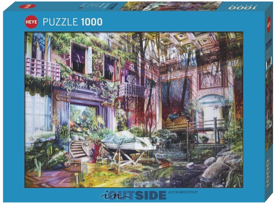 HEYE Puzzle In,Outside: Útěk 1000 dílků