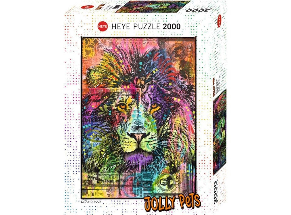 HEYE Puzzle Jolly Pets: Lví srdce 2000 dílků