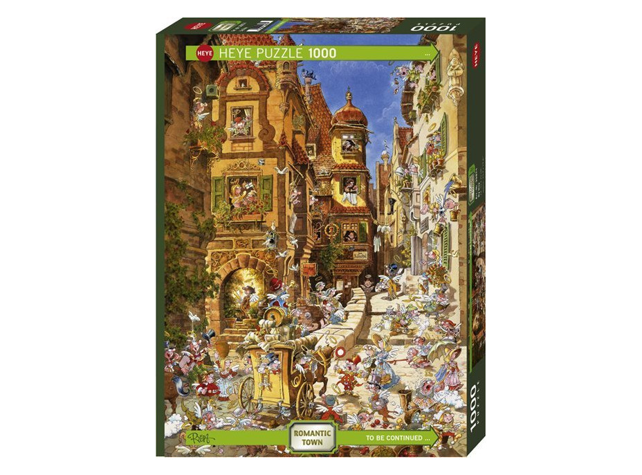 HEYE Puzzle Romantic Town: Ve dne 1000 dílků