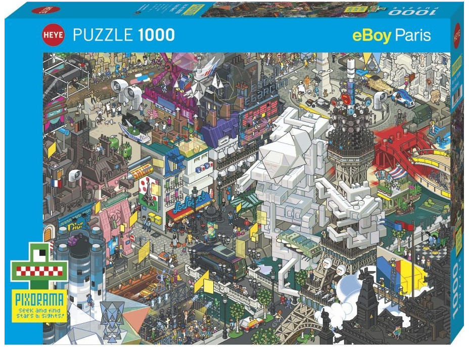 HEYE Puzzle Pixorama: Pařížské pátrání 1000 dílků