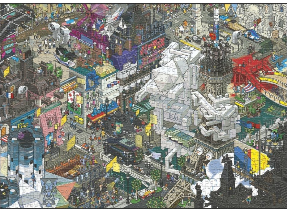 HEYE Puzzle Pixorama: Pařížské pátrání 1000 dílků