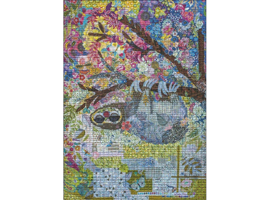 HEYE Puzzle Quilt Art: Vyšívaný lenochod 1000 dílků