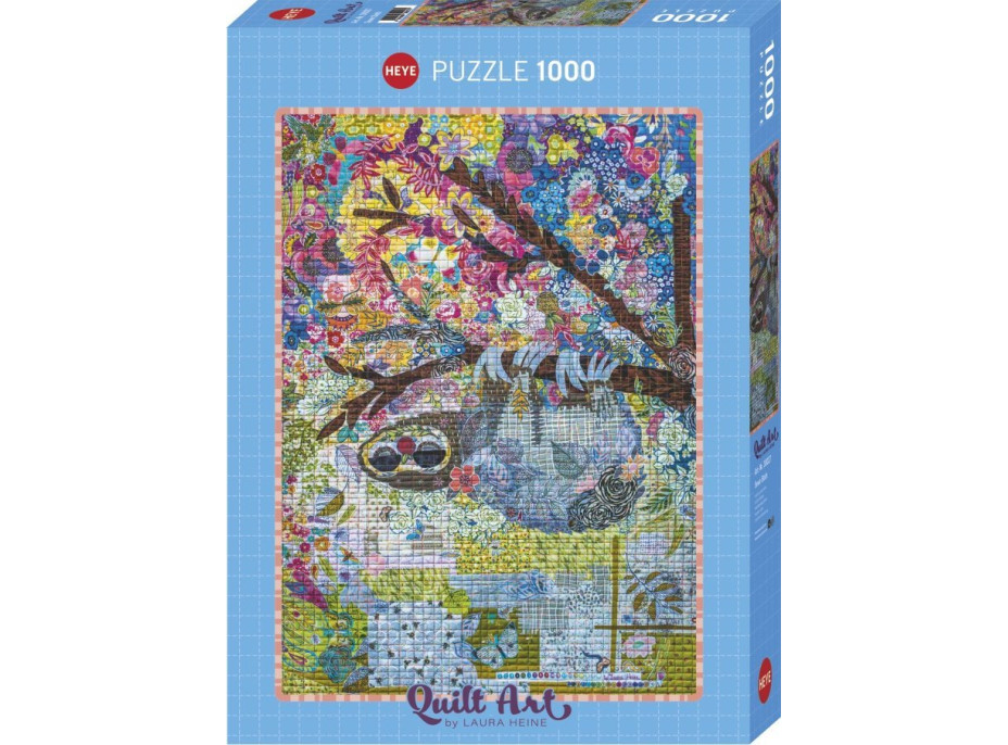 HEYE Puzzle Quilt Art: Vyšívaný lenochod 1000 dílků