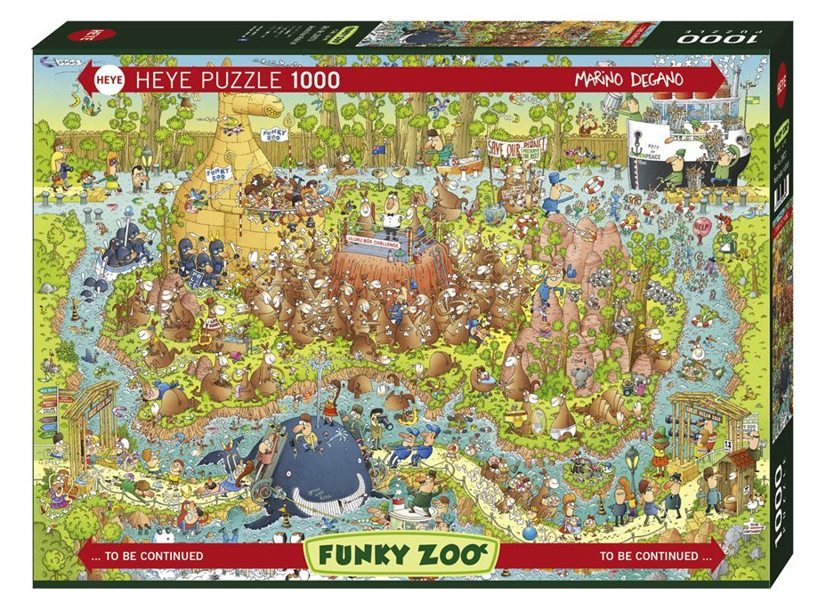 HEYE Puzzle Šílená ZOO: Australská expozice 1000 dílků