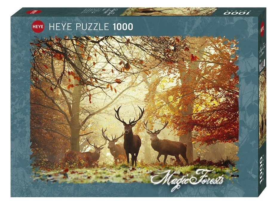 HEYE Puzzle Kouzelné lesy: Jeleni 1000 dílků