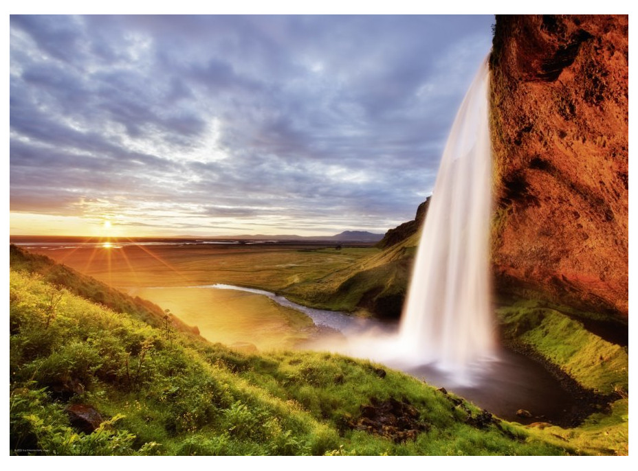 HEYE Puzzle Vodopád Seljalandsfoss, Island 1000 dílků