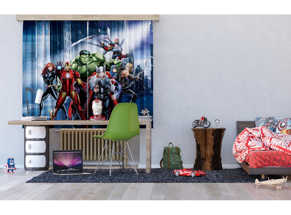 Dětský závěs MARVEL - Avengers - 180x160 cm