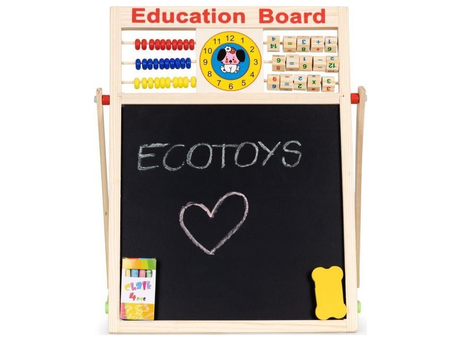 ECOTOYS Dřevěná početní tabule