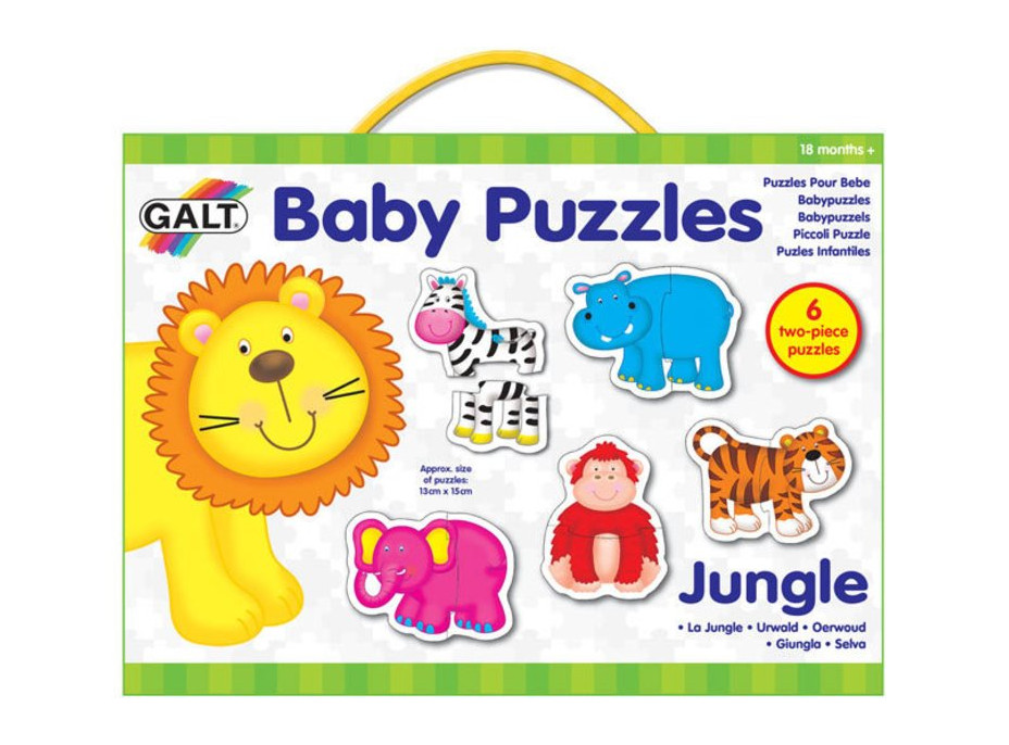 GALT Baby puzzle Džungle 6x2 dílky