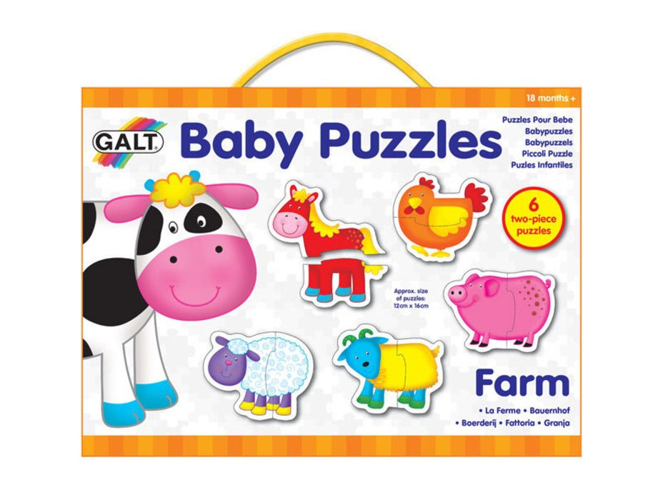 GALT Baby puzzle Farma 6x2 dílky