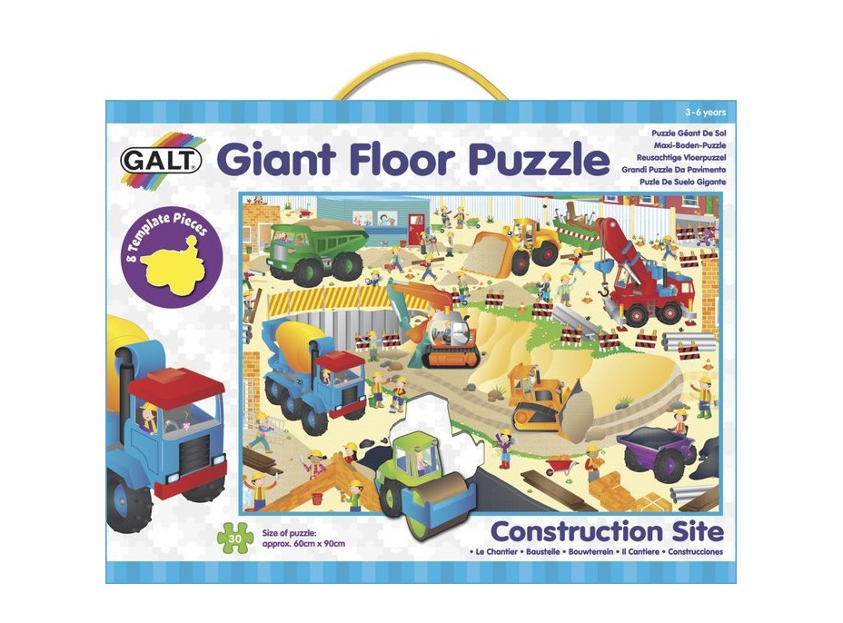 GALT Obří podlahové puzzle Staveniště 30 dílků