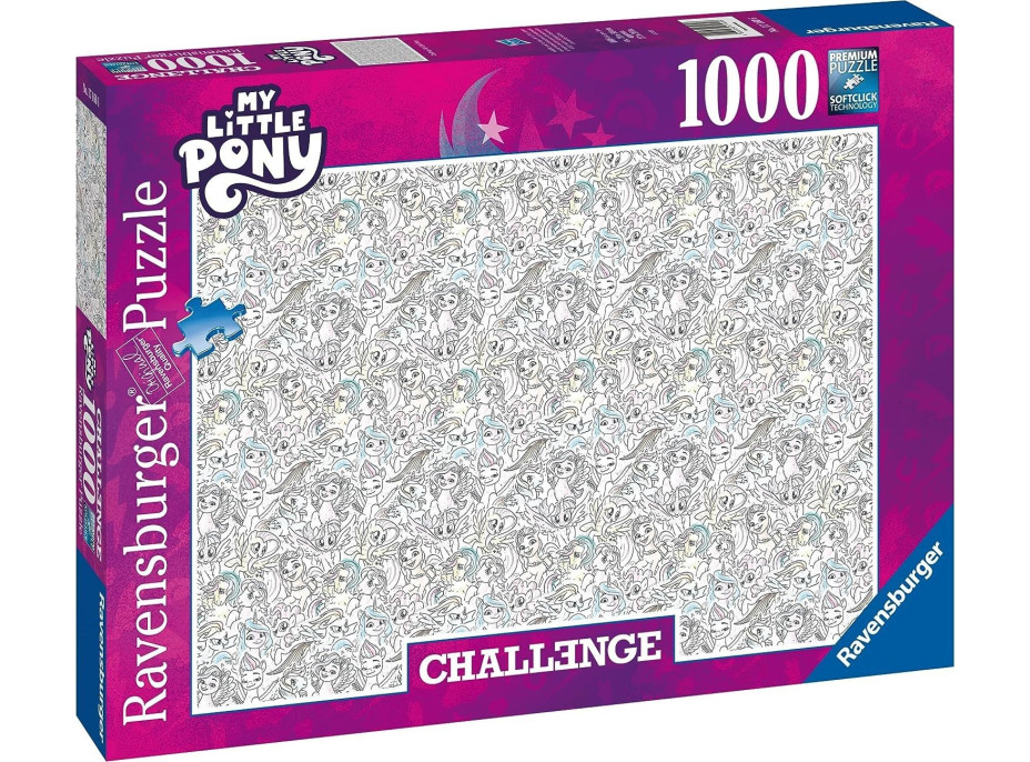 RAVENSBURGER Puzzle Challenge: My Little Pony 1000 dílků