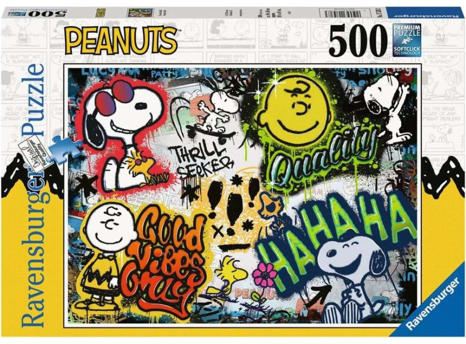 RAVENSBURGER Puzzle Peanuts 500 dílků