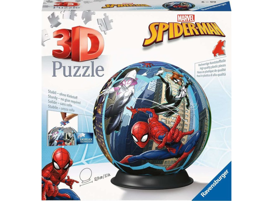 RAVENSBURGER Puzzleball Spiderman 73 dílků