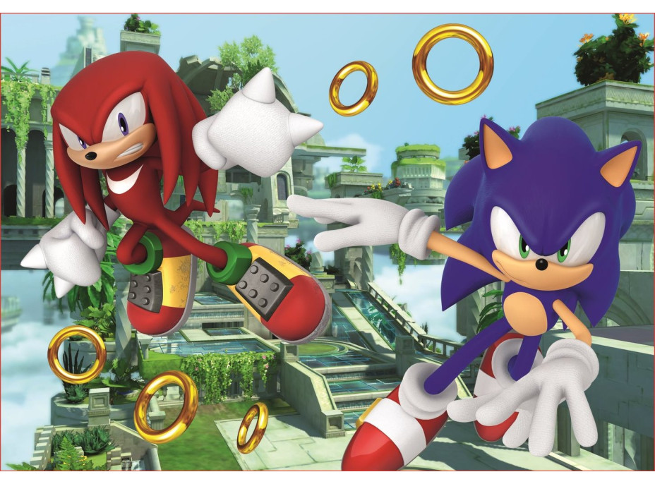 TREFL Puzzle Sonic: Dobrodružná jízda 4v1 (35,48,54,70 dílků)