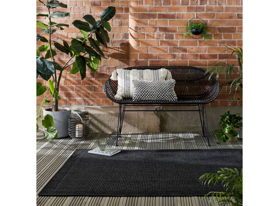 Kusový koberec Aruba Alfresco Weave Charcoal