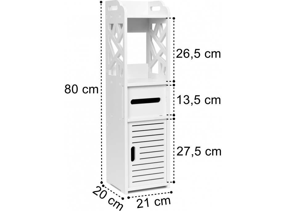 Koupelnová skříňka MALTA - bílá